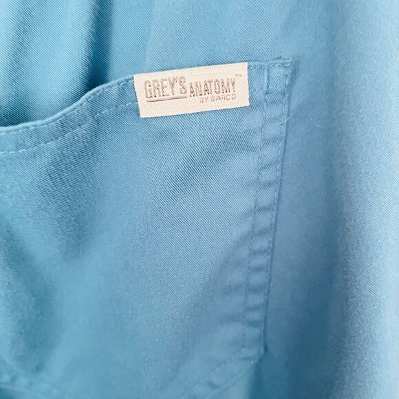 Grey's Anatomy by Barco Riley Women's 5-Pocket Scrub Pants - Small Petite, Teal - Picture 4 of 4